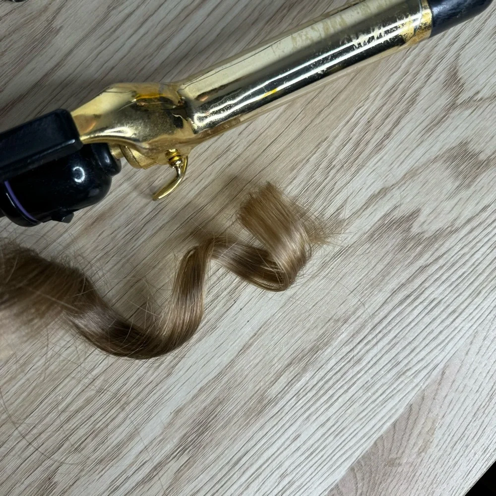 Hot Tools Gold Barrel Curling Iron‎ 1” Wand? - Used- See Description